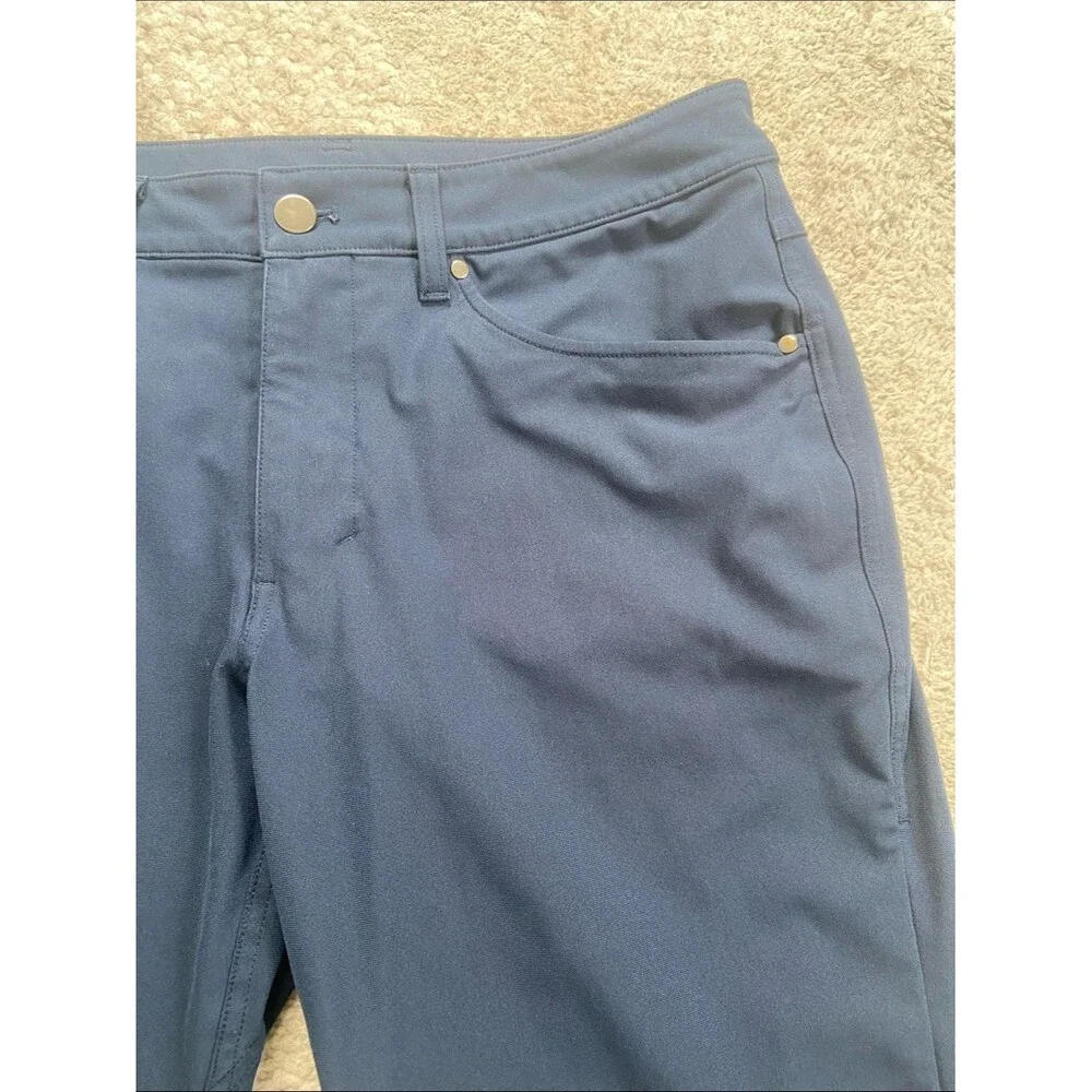 Men's Lululemon ABC 5 pocket Pants Navy Warpstreme